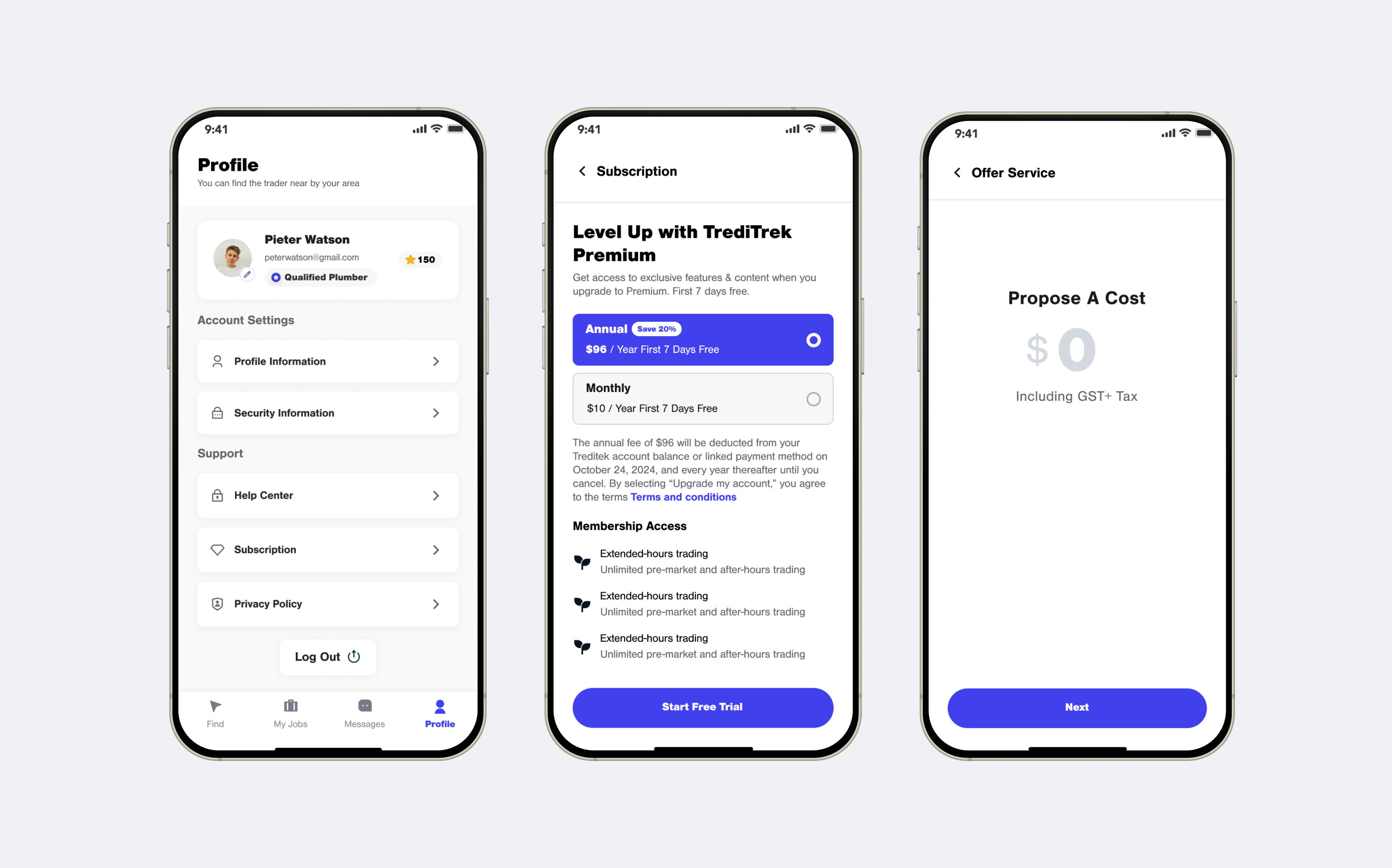 Tradie Trek process exploration one